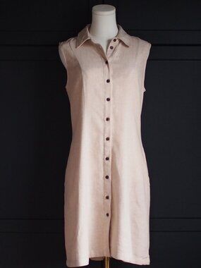 Anne Klein | Linen Blend Shirt Dress